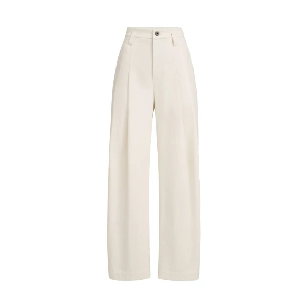 Five-pocket baggy trousers in Panama