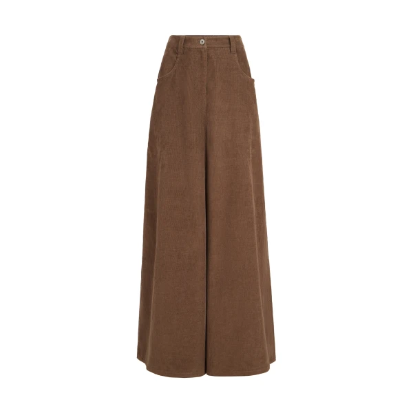 Five-pocket maxi trousers in Cigar