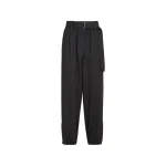 Brunello Cucinelli Flannel loose cargo trousers in Anthracite | Pants | Coveti