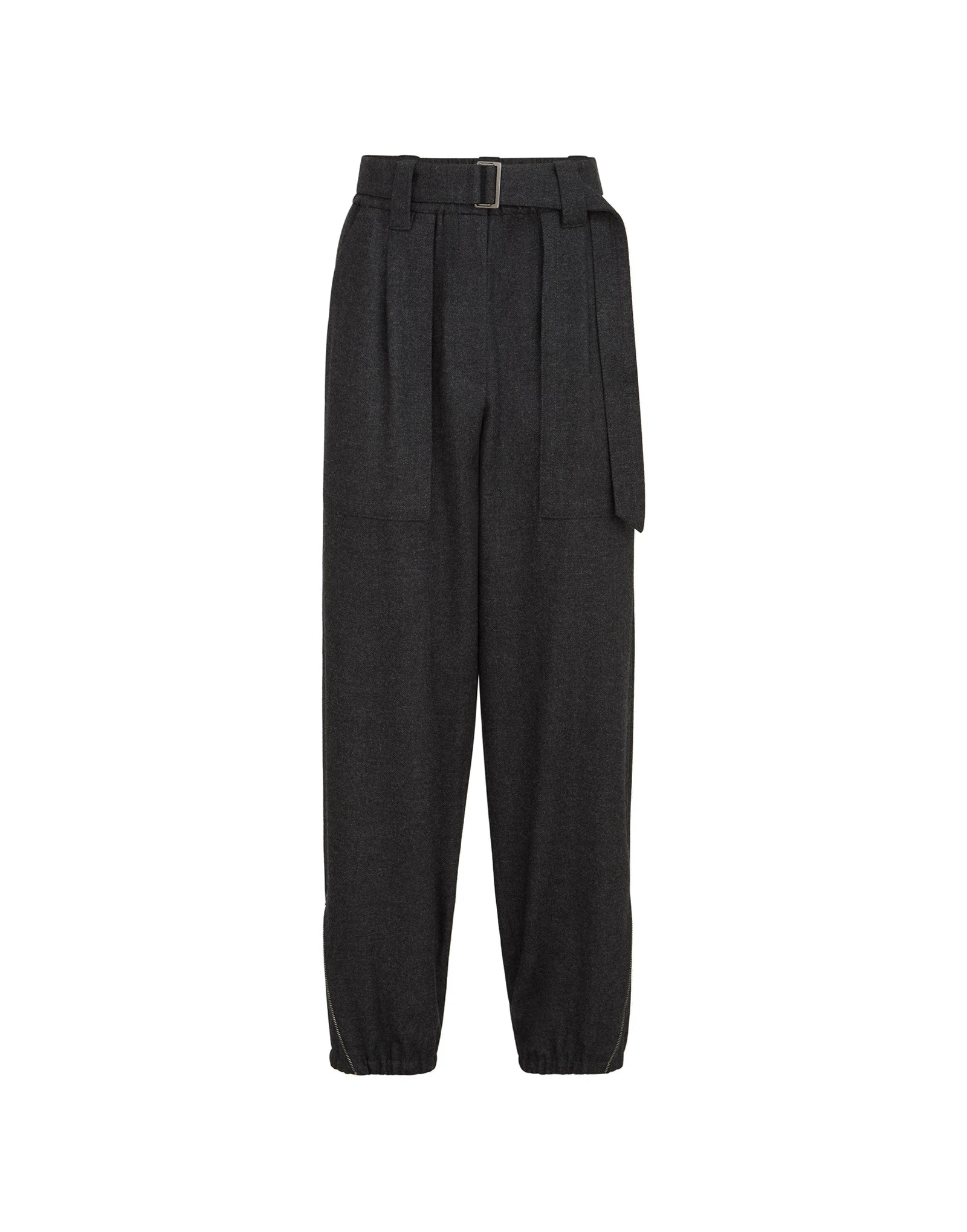Brunello Cucinelli Flannel loose cargo trousers in Anthracite Brunello Cucinelli Flannel loose cargo trousers in Anthracite | Pants | Coveti