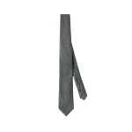 Brunello Cucinelli Flannel necktie in Medium Grey | Ties & Bow Ties | Coveti