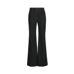 Brunello Cucinelli Flared trousers with monili in Black