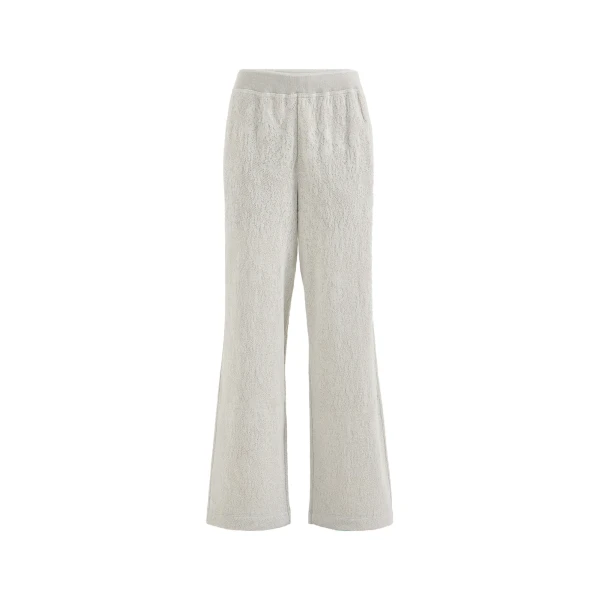 Flower Lace jersey Track trousers in Light Grey