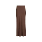 Brunello Cucinelli Fluid Bias-Cut skirt in Cocoa