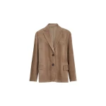 Brunello Cucinelli Fluid corduroy blazer in Cappuccino