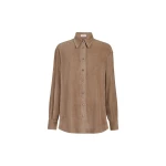 Brunello Cucinelli Fluid corduroy shirt in Cappuccino