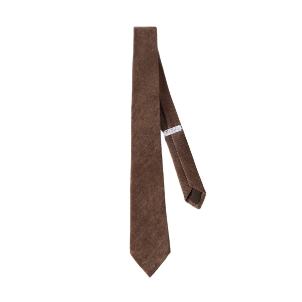 Fluid corduroy tie in Cigar