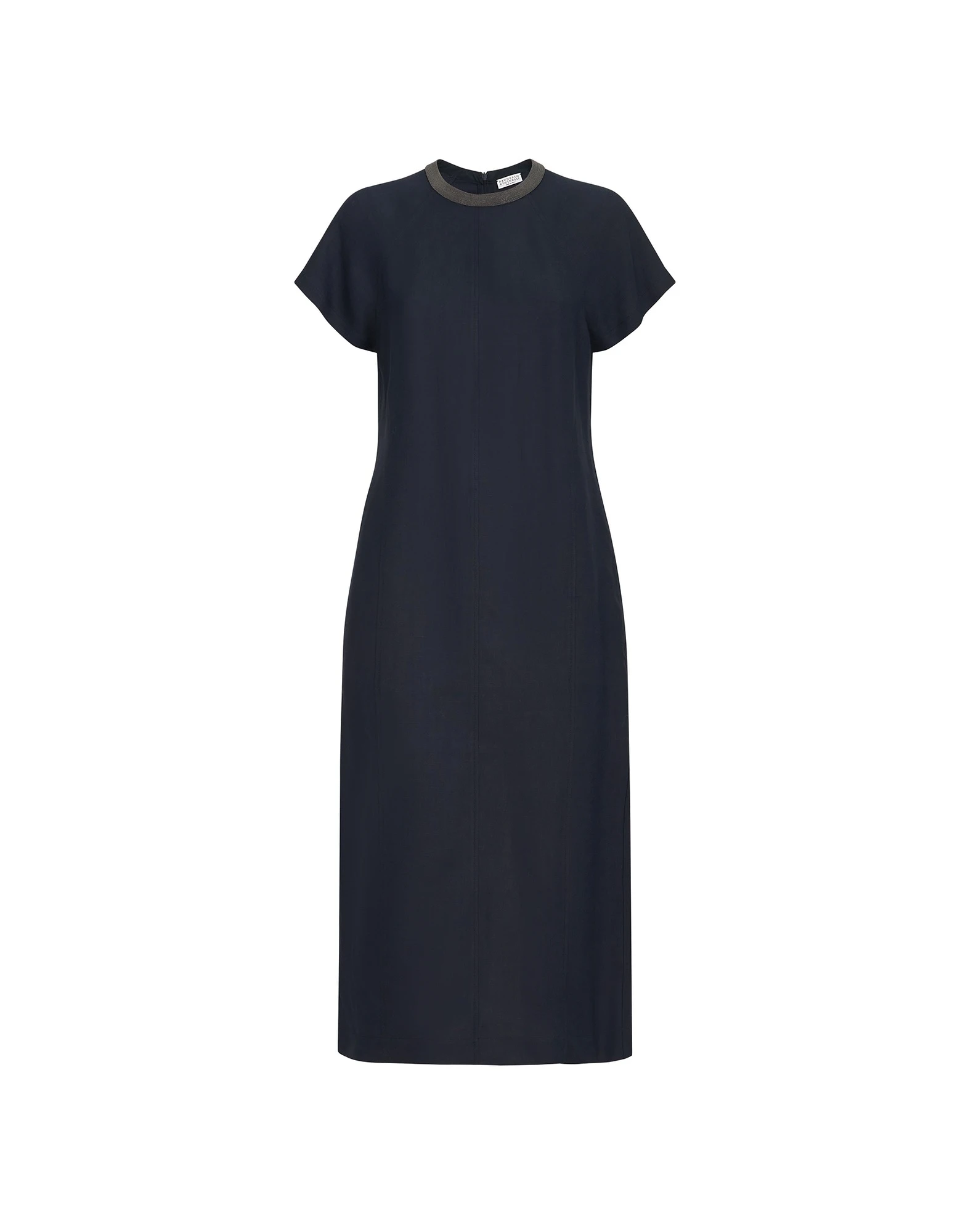 Brunello Cucinelli Fluid twill dress in Blue | Buy Dresses at Coveti Brunello Cucinelli Fluid twill dress in Blue