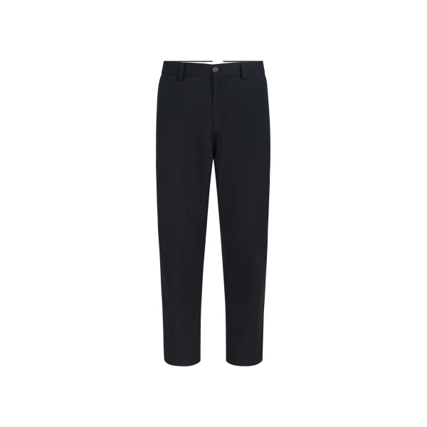 Brunello Cucinelli Gabardine ergonomic trousers in Blue | Pants | Coveti