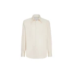 Brunello Cucinelli Garment-dyed twill shirt in Panama | Shirts | Coveti