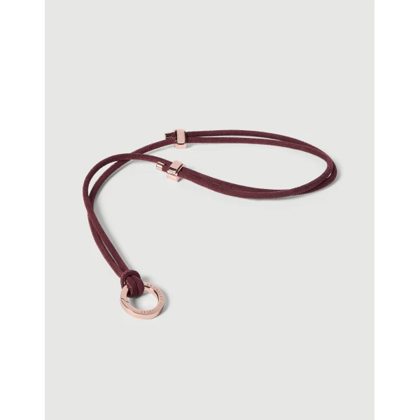 Brunello Cucinelli Glasses cord with monili in Burgundy, view 2 | Accessories | Coveti