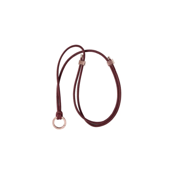 Glasses cord with monili in Burgundy