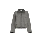 Brunello Cucinelli Hand-crafted bomber jacket in Dark Grey