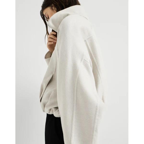 Brunello Cucinelli Hand-crafted bomber jacket in Grey