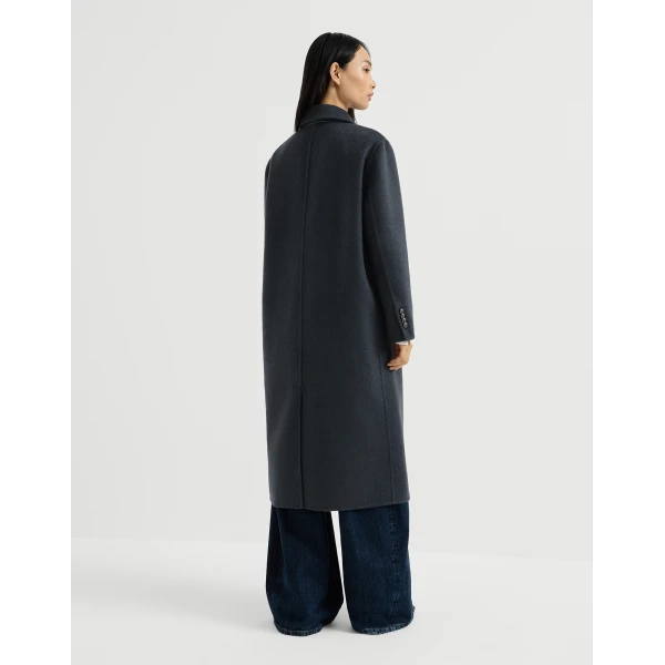 Brunello Cucinelli Handcrafted coat in Blue