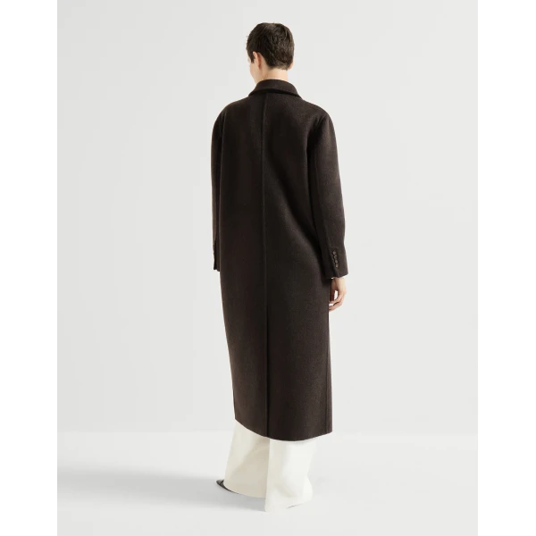 Brunello Cucinelli Handcrafted coat in Brown