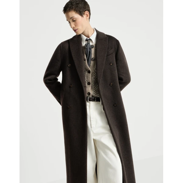 Brunello Cucinelli Handcrafted coat in Brown