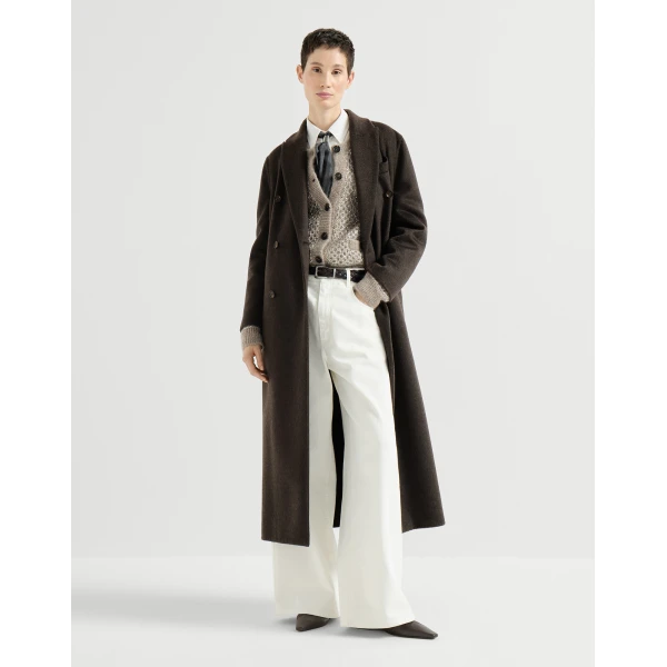 Brunello Cucinelli Handcrafted coat in Brown