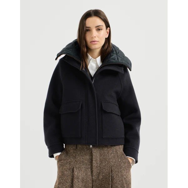 Brunello Cucinelli Handcrafted outerwear jacket in Cobalt