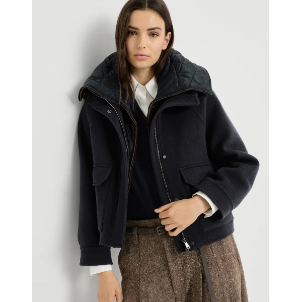 Brunello Cucinelli Handcrafted outerwear jacket in Cobalt