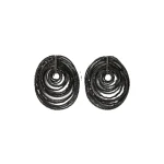 Brunello Cucinelli Hematite and Sterling Silver earrings in Black | Earrings | Coveti