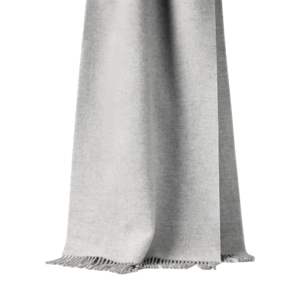 Brunello Cucinelli Hooded knit scarf in Light Grey | Scarves | Coveti