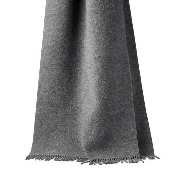 Brunello Cucinelli Hooded knit scarf in Medium Grey | Scarves | Coveti