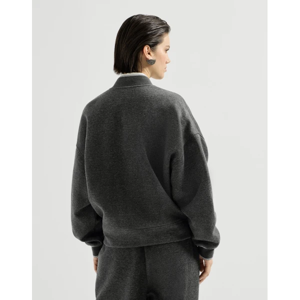 Brunello Cucinelli Interlock bomber jacket in Anthracite
