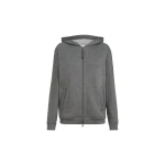Brunello Cucinelli Interlock top with hood and Precious in Dark Grey