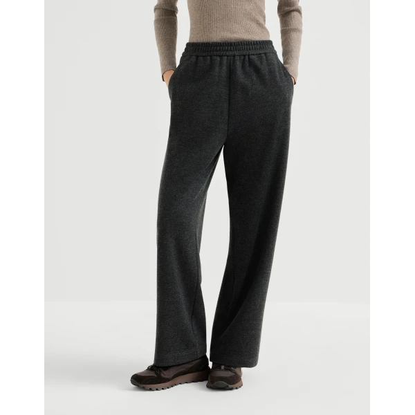 Brunello Cucinelli Interlock track trousers in Anthracite