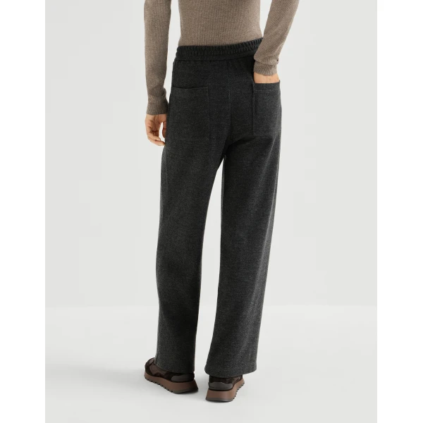 Brunello Cucinelli Interlock track trousers in Anthracite