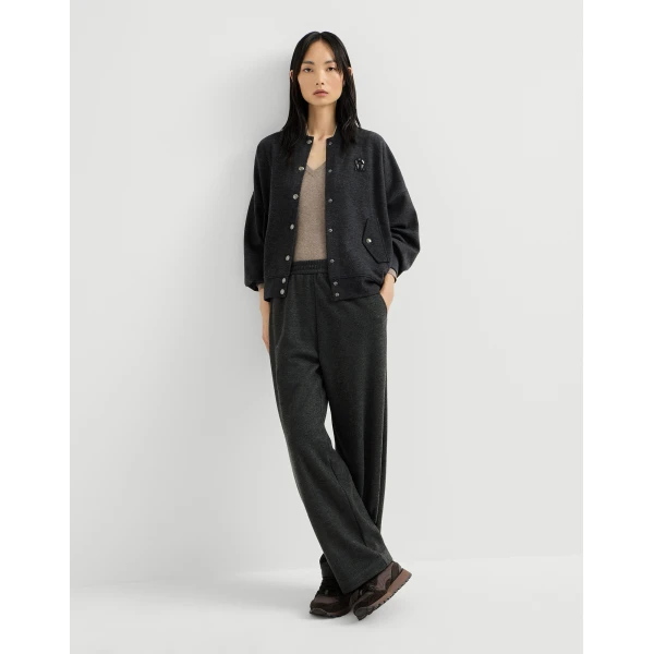 Brunello Cucinelli Interlock track trousers in Anthracite