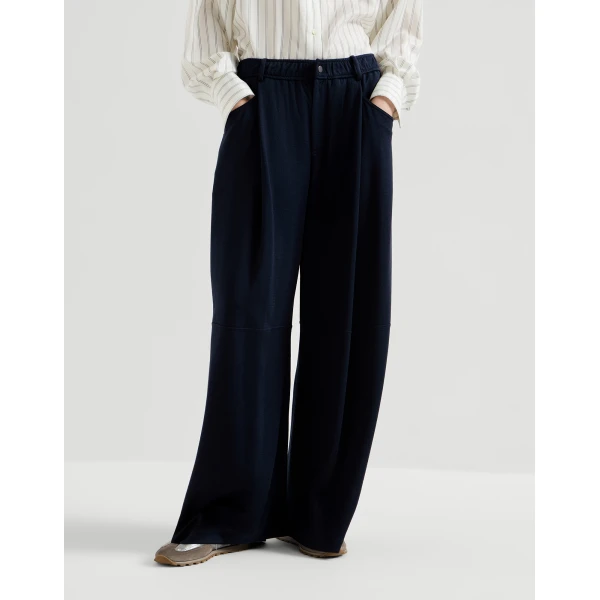 Brunello Cucinelli Interlock track trousers in Cobalt
