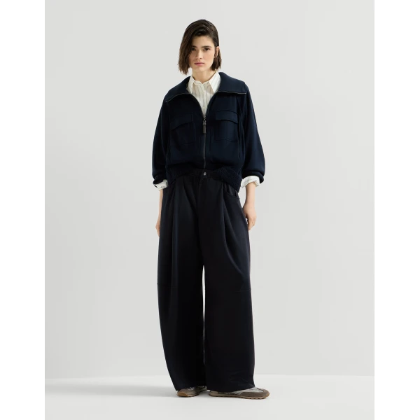 Brunello Cucinelli Interlock track trousers in Cobalt