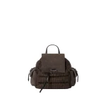 Brunello Cucinelli Knit and suede sartorial backpack in Pepper | Backpacks | Coveti