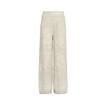Brunello Cucinelli Lace flowers track trousers in Buff