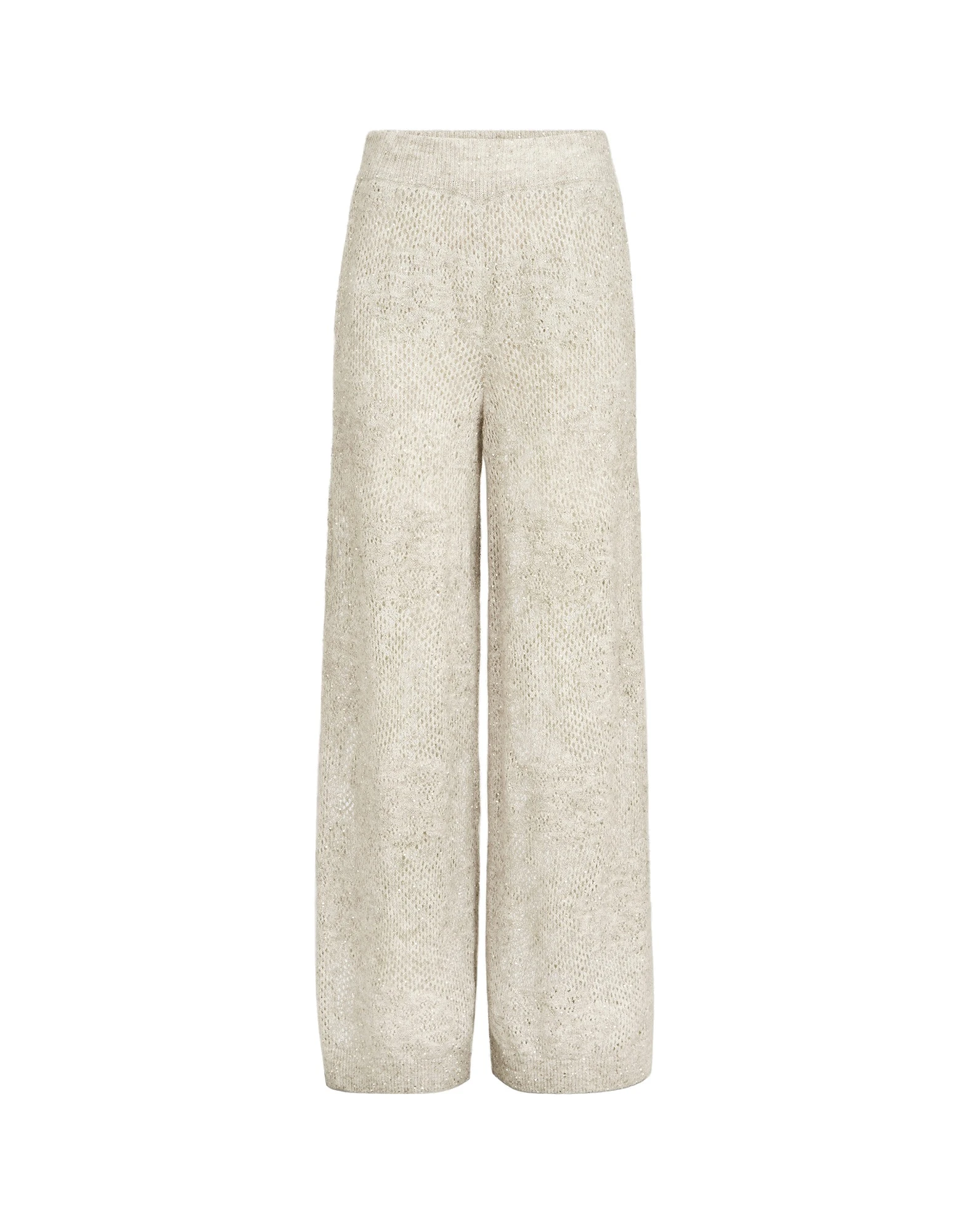 Brunello Cucinelli Lace flowers track trousers in Buff | Buy Pants at Coveti Brunello Cucinelli Lace flowers track trousers in Buff