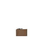 Brunello Cucinelli Leather card case in Brown Gianduia | Wallets & Purses | Coveti
