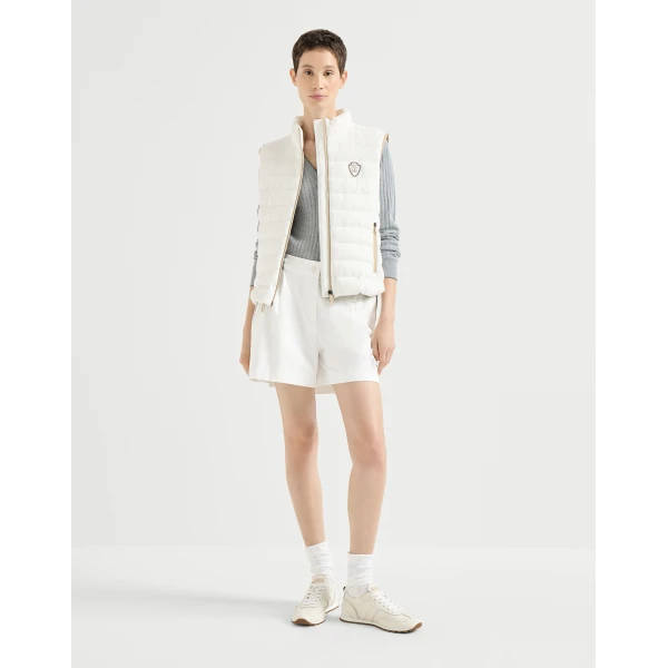 Lightweight French terry shorts in White - Image 6