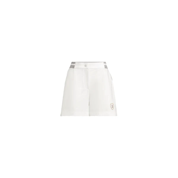 Lightweight French terry shorts in White