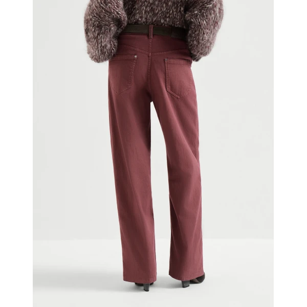 Loose Barrel trousers in Wine - Image 3