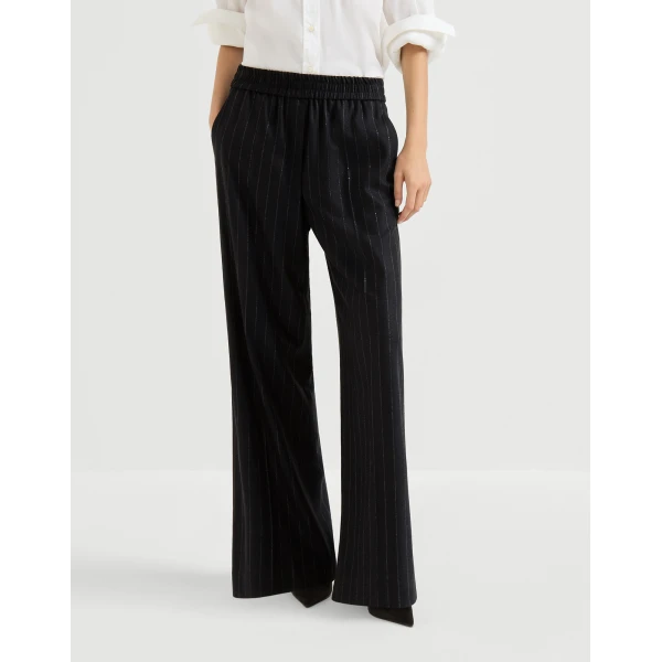 Brunello Cucinelli Loose Track trousers in Blue