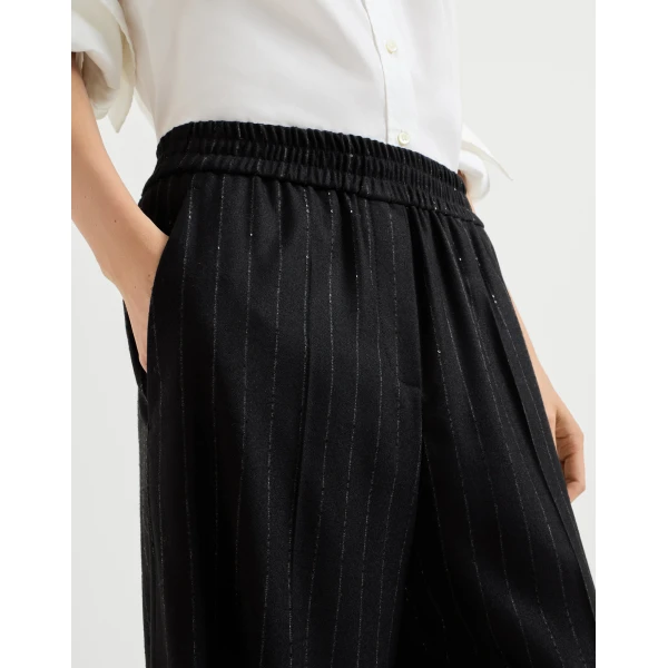 Brunello Cucinelli Loose Track trousers in Blue