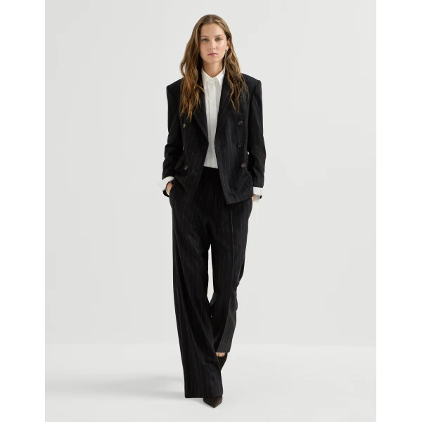 Brunello Cucinelli Loose Track trousers in Blue