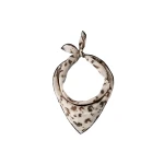 Brunello Cucinelli Lynx Print silk scarf in Beige | Scarves | Coveti