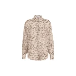 Brunello Cucinelli Lynx print pongee shirt in Beige