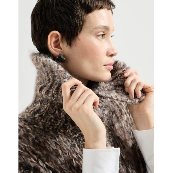 Malfilé mohair sweater vest in Bark - Image 4
