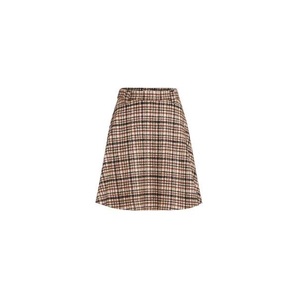 Brunello Cucinelli Mini circle skirt in Light Brown