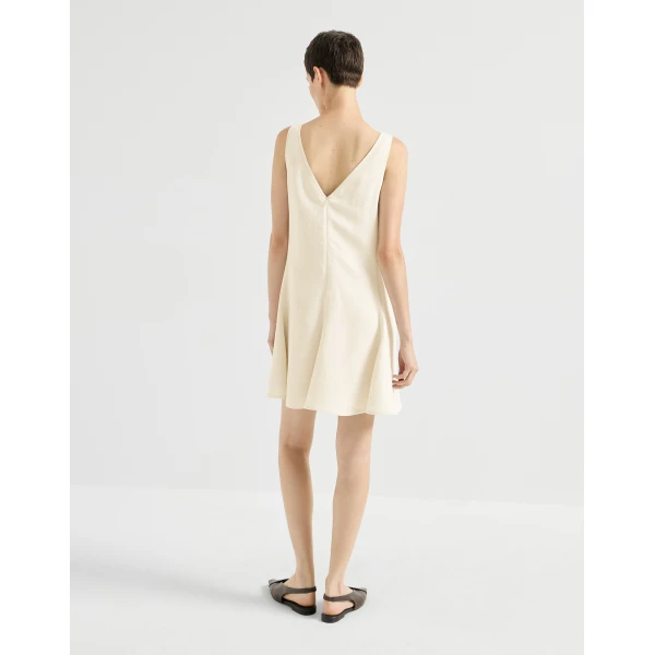 Mini dress with monili in Ivory - Image 3