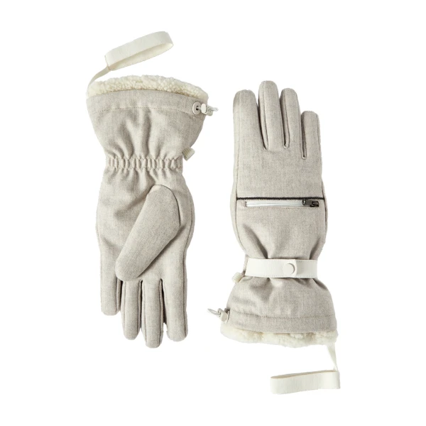Mountain gloves in Cool Beige